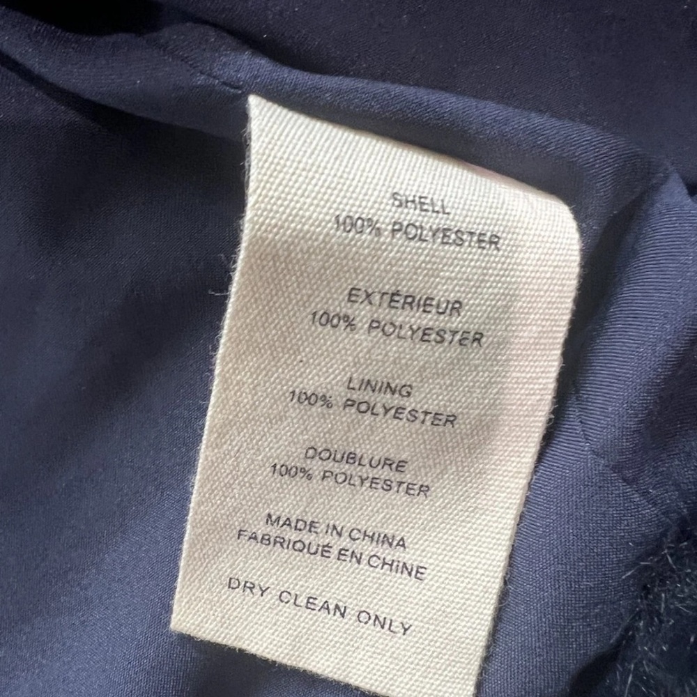 L'AGENCE LIZBETH Ink Blue/Black Teddy Coat Brand New without Tags - Picture 5 of 10